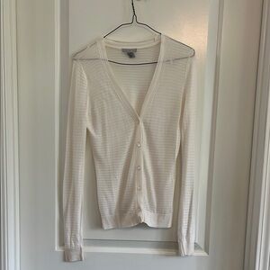 H & M ribbed button down cardigan size small